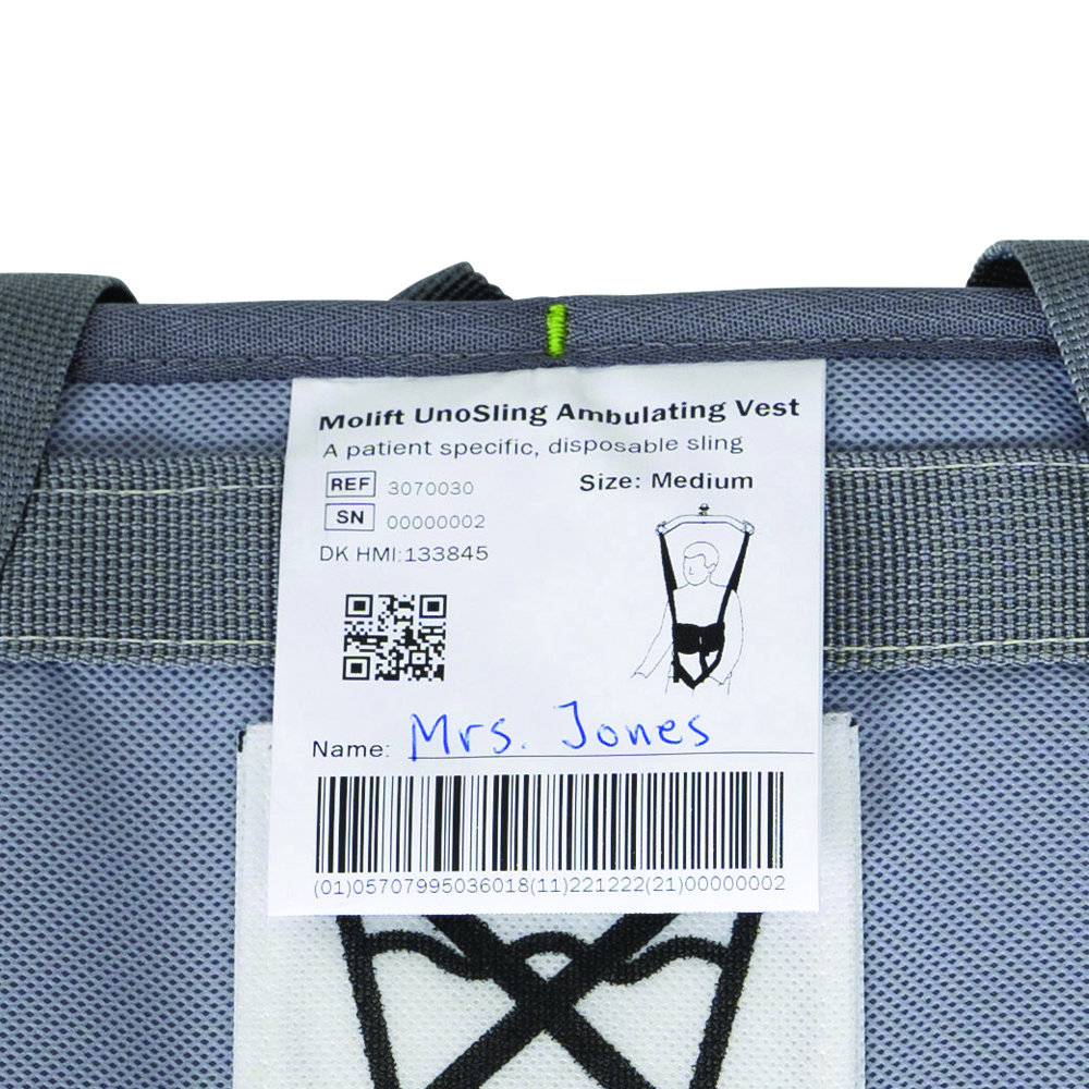 Label with user's name