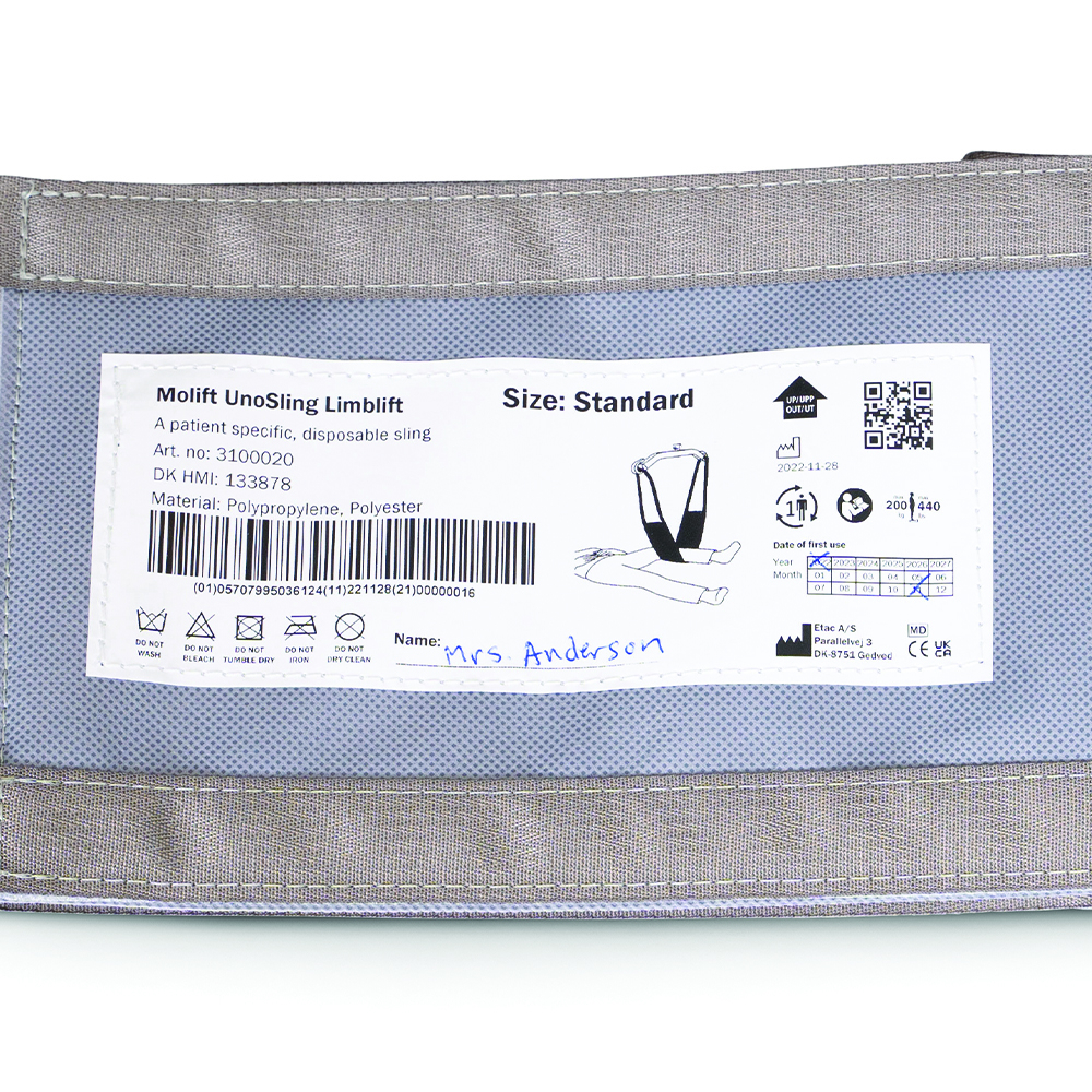 Label with user's name