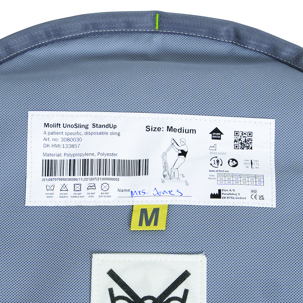 Label with user's name