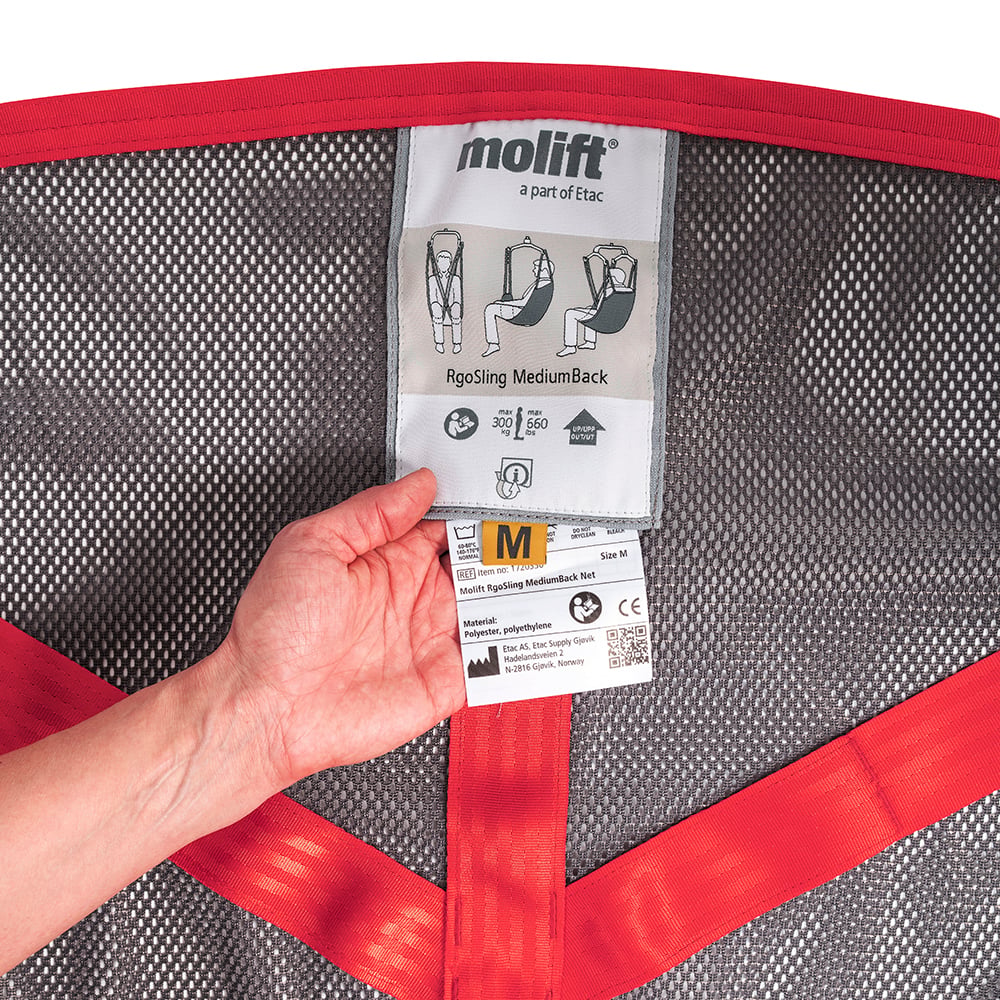 Flip up labelling system