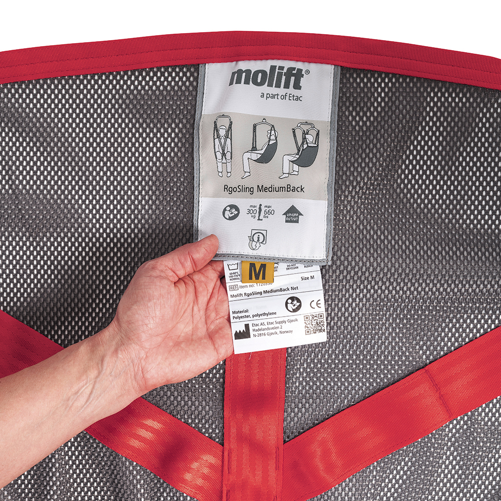 Flip up labelling system